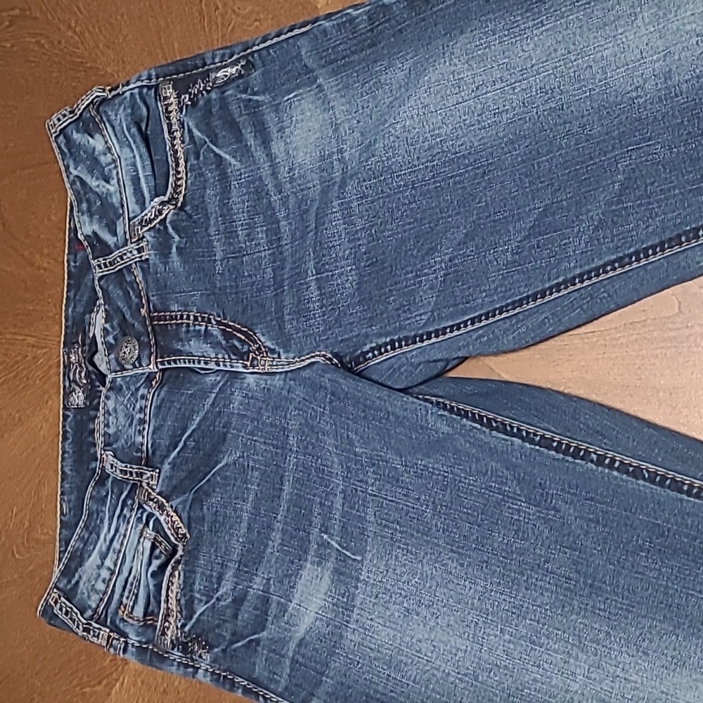 Silver Suki Mid Baby Boot Jeans. Size W31 L31
